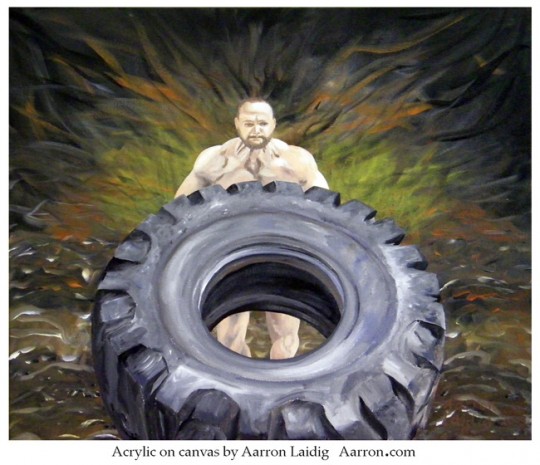 Tire Flip Painting