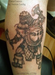 Dwarf Warrior Tattoo