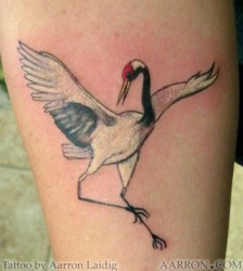 White Crane Tattoo