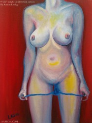 The blue for you erotic painting 