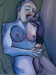 Blue Evening Homo Erotic Artwork