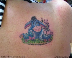 Eeyore tattoo by Aarron Laidig Port Angeles Wa