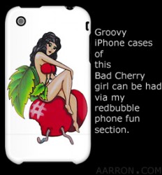 Bad Cherry iPhone cases by Aarron Laidig