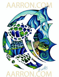 sea turtles art Aarron Style