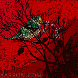 bird in a bush art remix