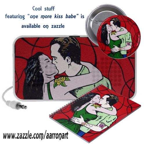 one more kiss art on zazzle