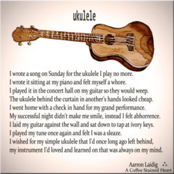 ukulele love poem by Aarron Laidig